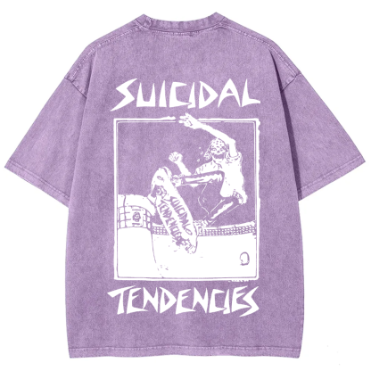 Suicidal Tendencies Band Vintage Washed  T-Shirt