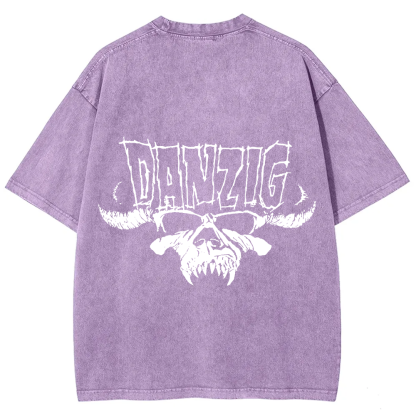 Unisex Vintage Washed DANZIG T-Shirt
