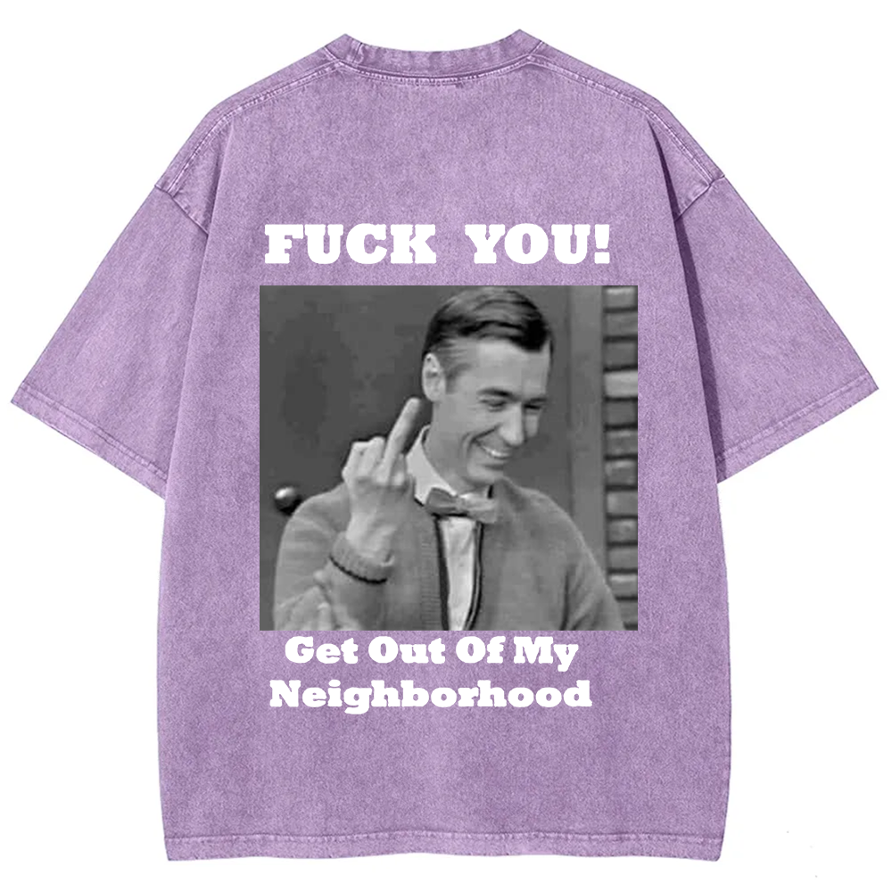 Fuck You Print Casual T-Shirt
