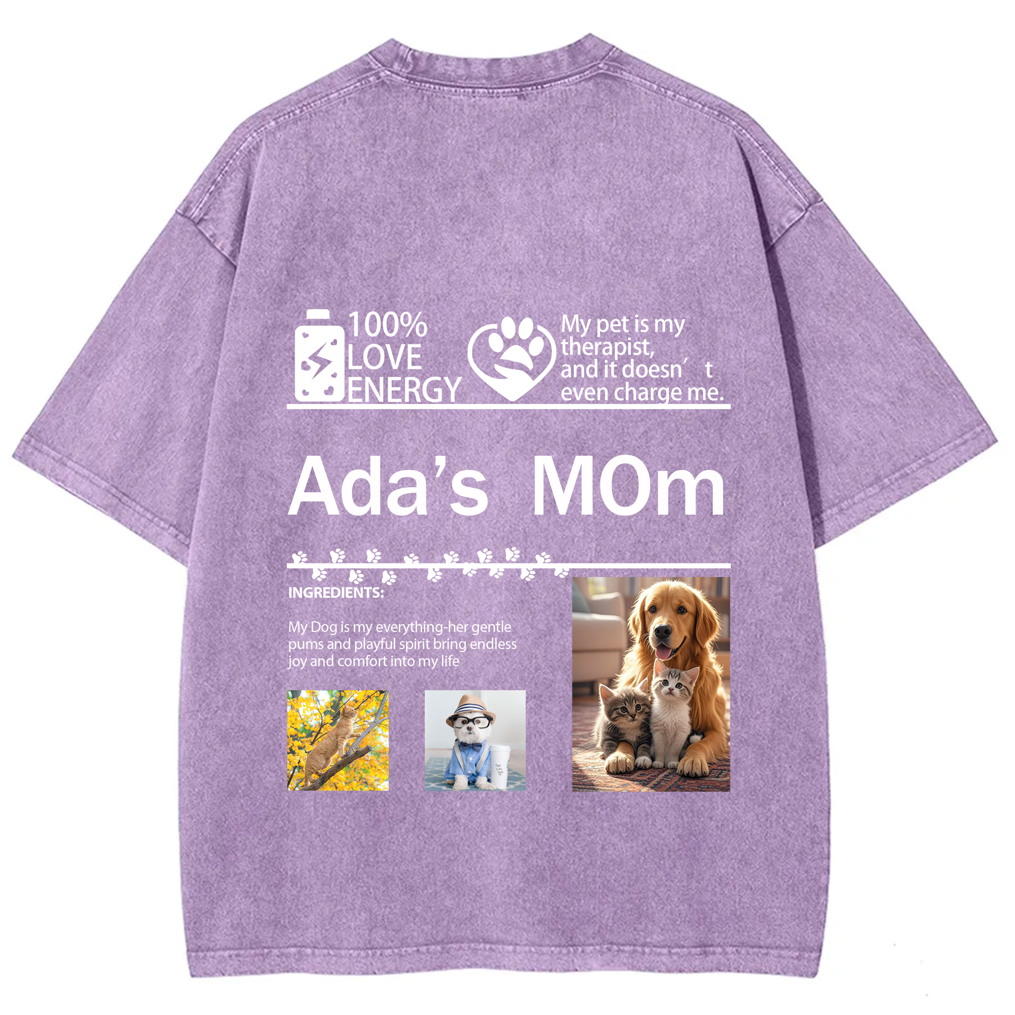 Pet Photo Creative Customized Unisex T-shirt
