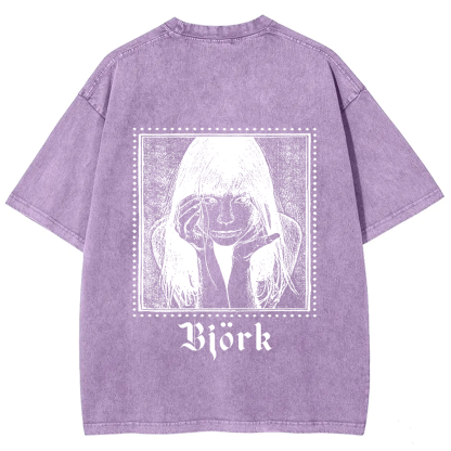 Björk Singer Vintage Washed T-Shirt