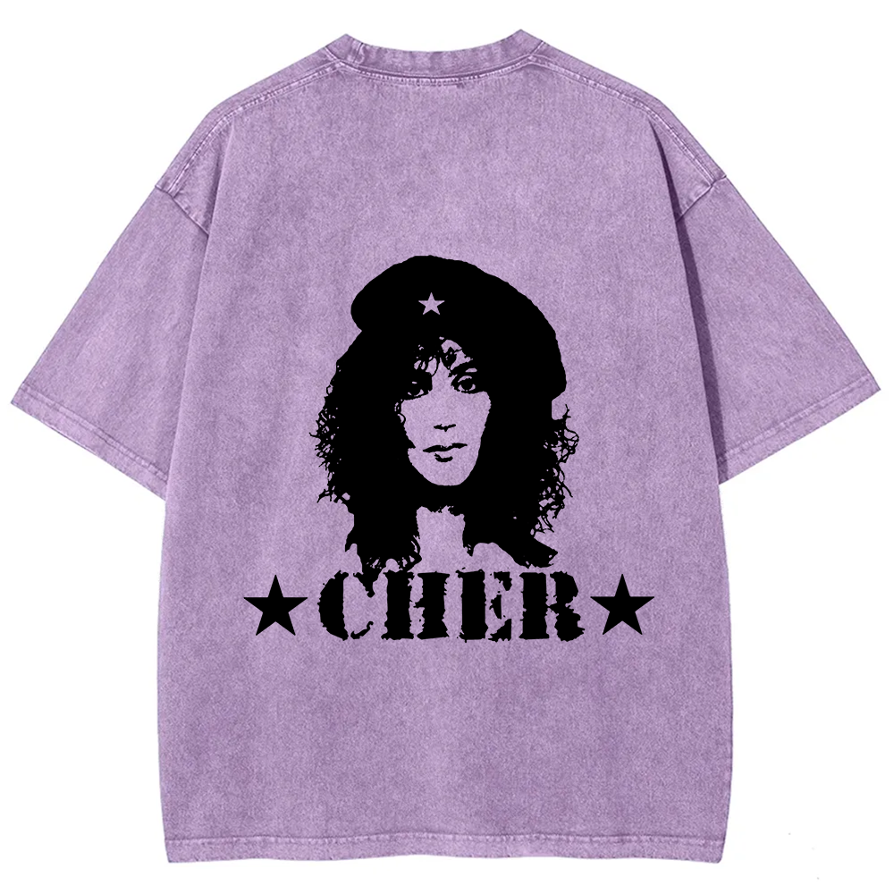 Cher Singer Vintage Washed T-Shirt