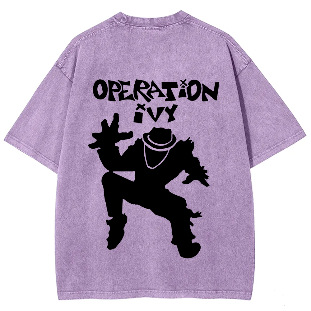 Unisex Vintage Washed Operation Ivy Band T-Shirt