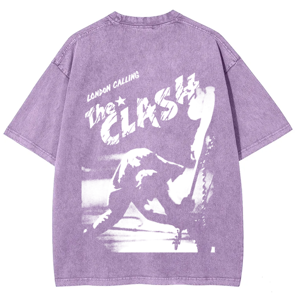 Vintage Washed The Clash Punk Band T-Shirt