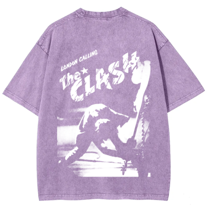 Vintage Washed The Clash Punk Band T-Shirt