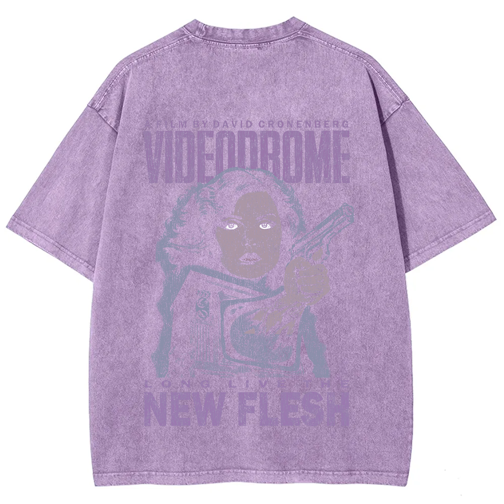 Unisex Vintage Washed Videodrome T-Shirt