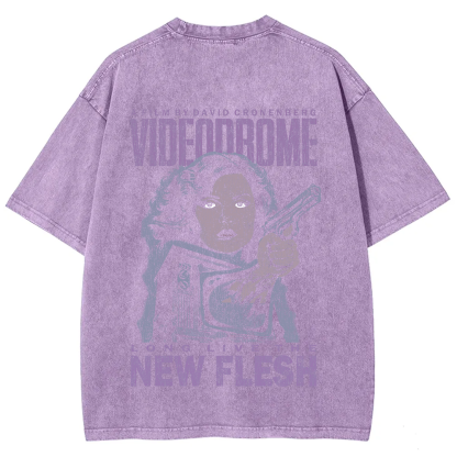 Unisex Vintage Washed Videodrome T-Shirt