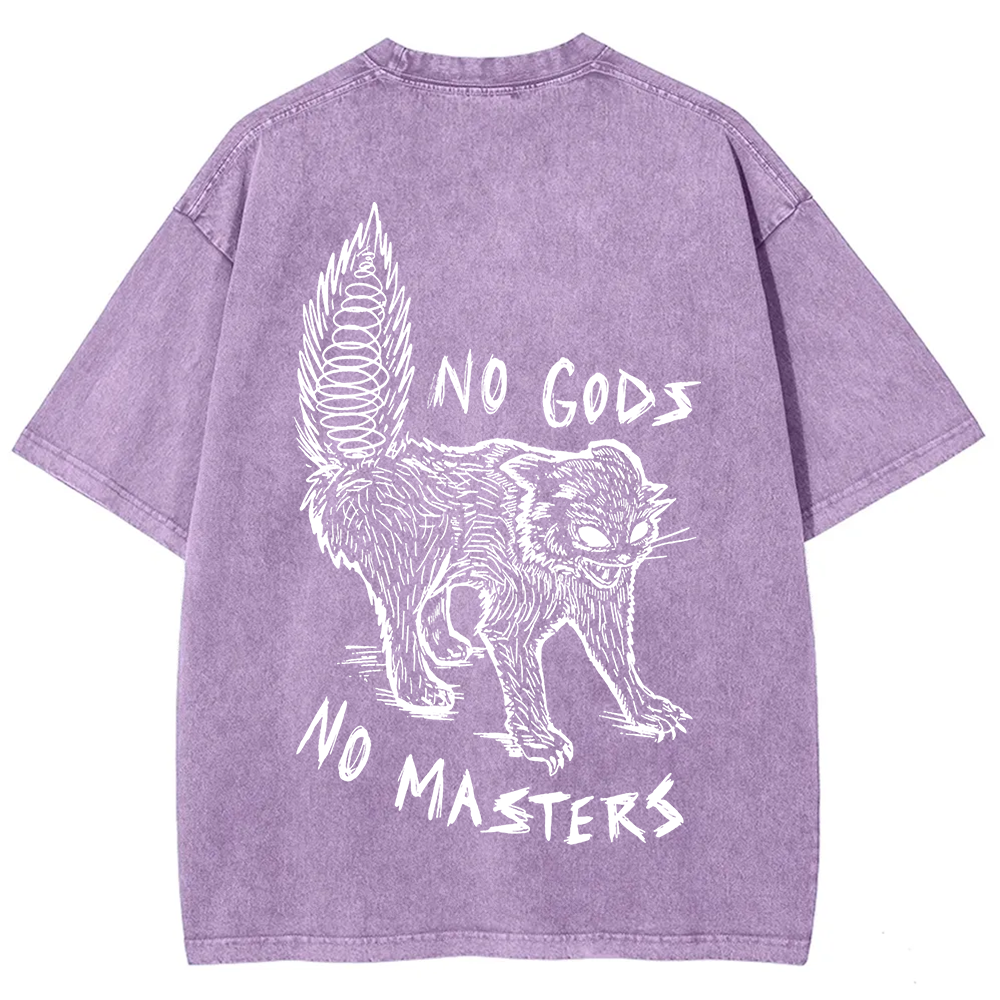 Unisex Vintage Washed No Gods No Masters t-Shirt