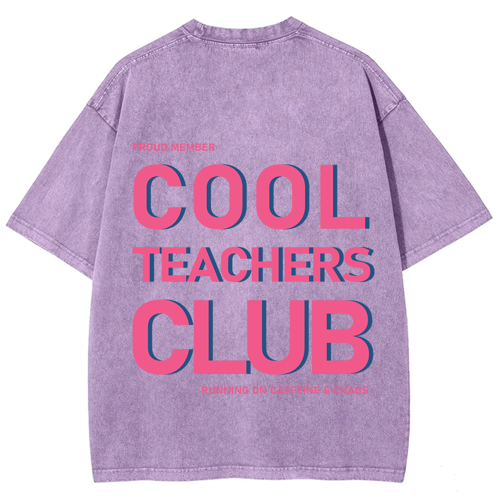 Cool Teachers Club Unisex Fit Washed T-Shirt?