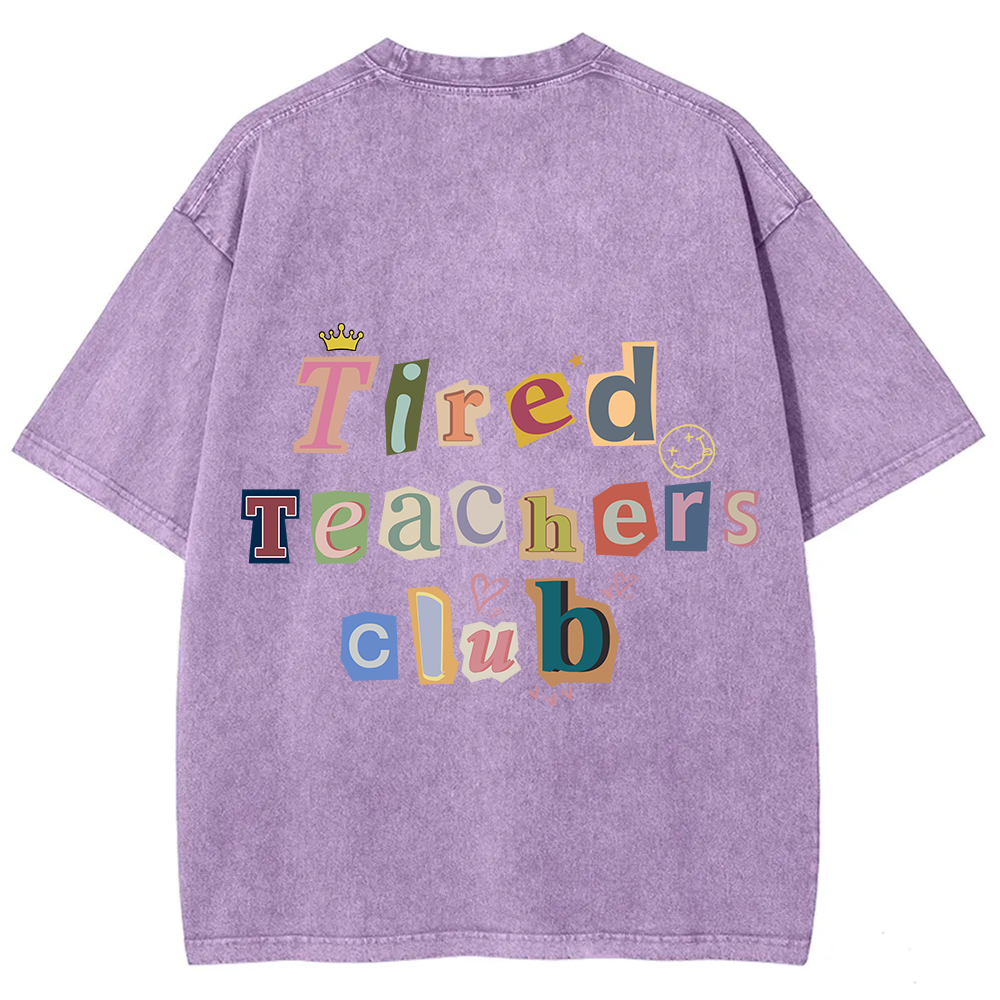 Tired Teachers Club Crop Tops?