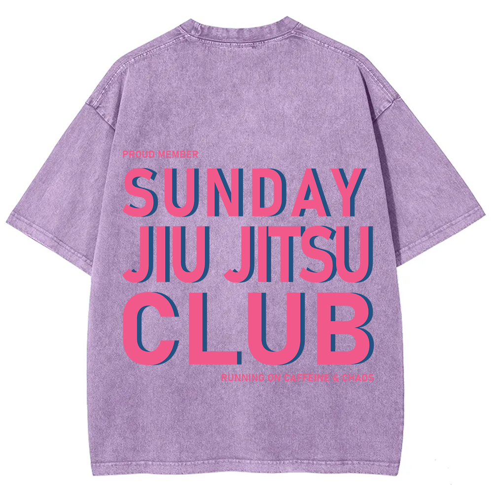 Sunday Jiu Jitsu Club Unisex Fit Washed T-Shirt