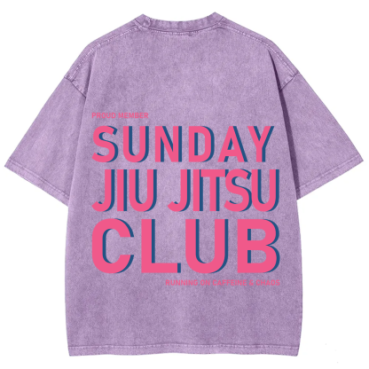 Sunday Jiu Jitsu Club Unisex Fit Washed T-Shirt