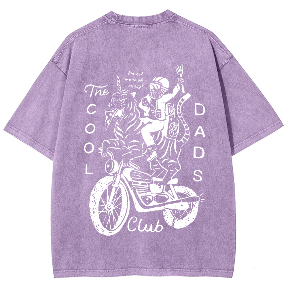 The Cool Dads Club Unisex Fit Washed T-Shirt
