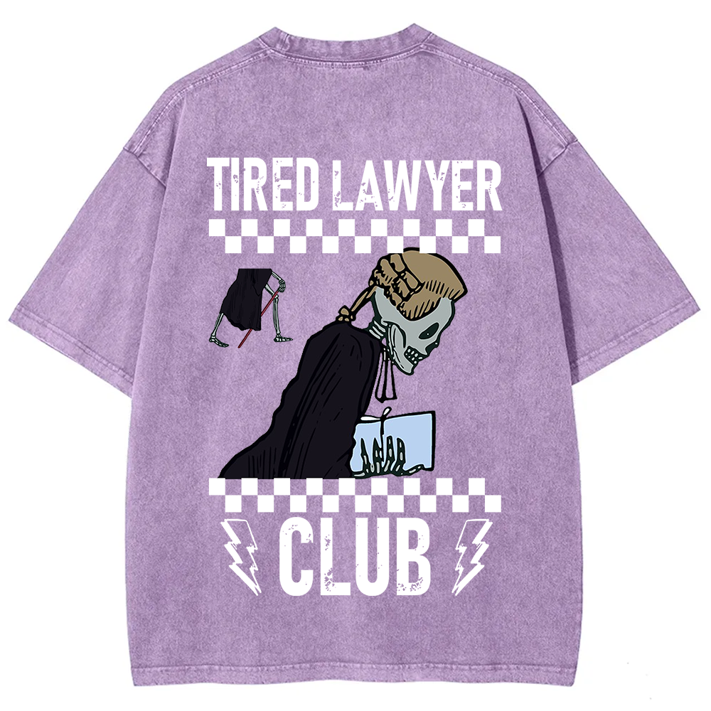Tired Lawyer Club Unisex Fit Washed T-Shirt?