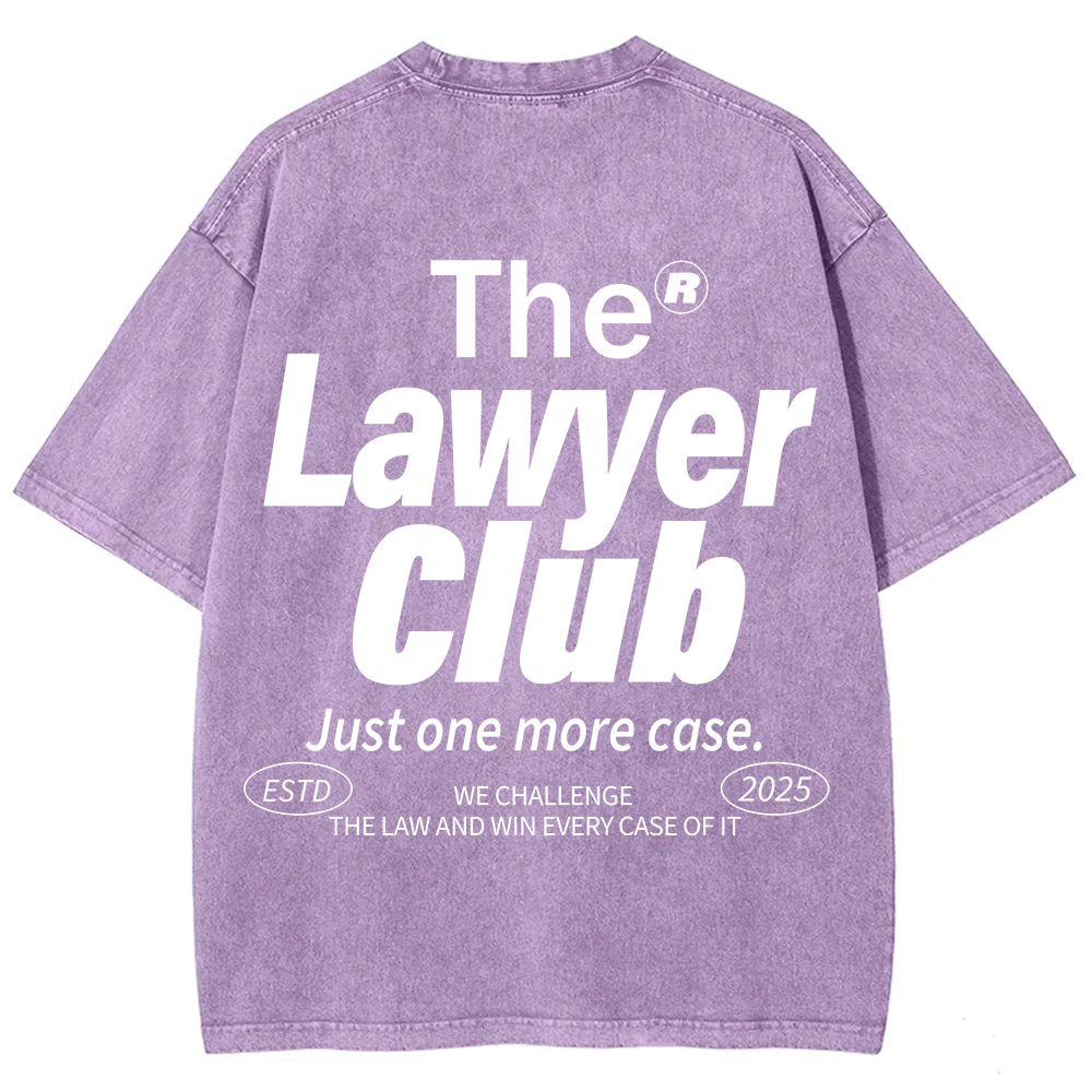 The Lawyer Club Unisex Fit Washed T-Shirt