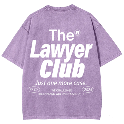 The Lawyer Club Unisex Fit Washed T-Shirt