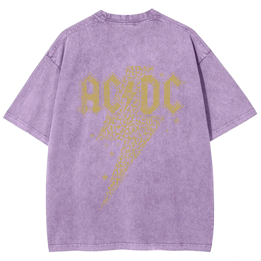 Unisex Vintage Washed ACDC t-Shirt