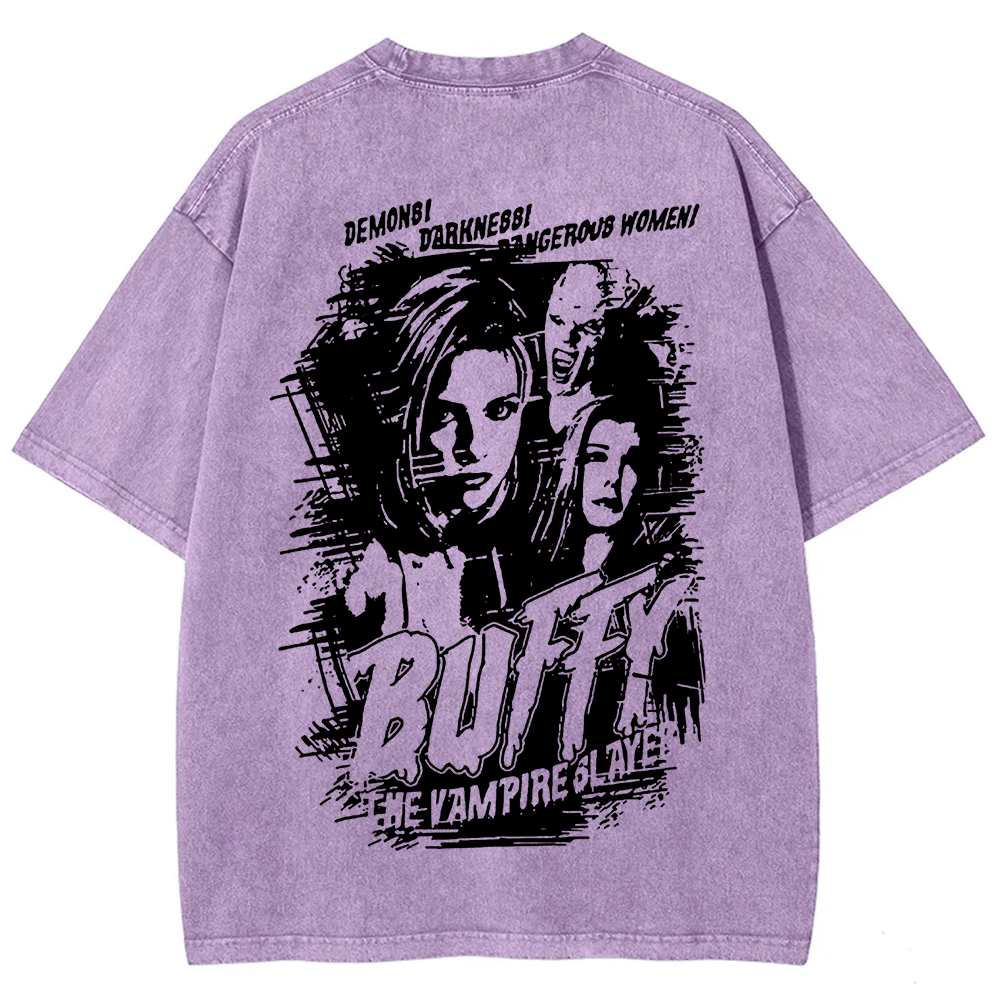 Buffy The Vampire Slayer TV Series Vintage Washed Washed t-Shirt