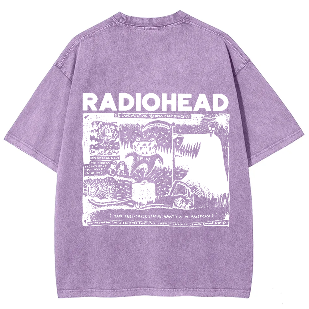 Unisex Cotton Radiohead Rock Band t-Shirt