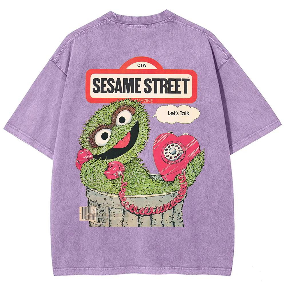 Ttalk Dirty Illustration Printed  t-Shirt