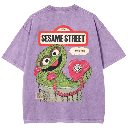 Ttalk Dirty Illustration Printed  t-Shirt
