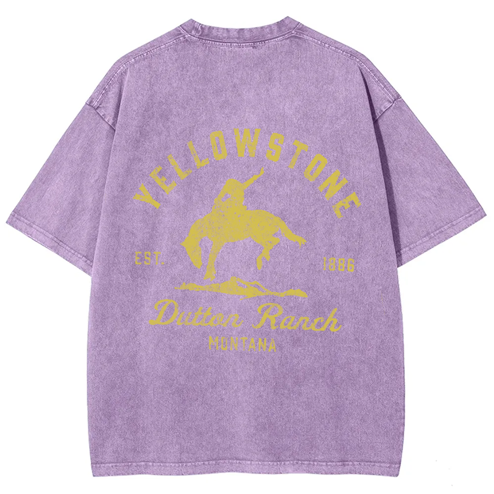 Unisex Vintage Washed Yellowstone Dutton Ranch t-Shirt