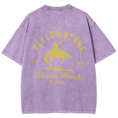 Unisex Vintage Washed Yellowstone Dutton Ranch t-Shirt