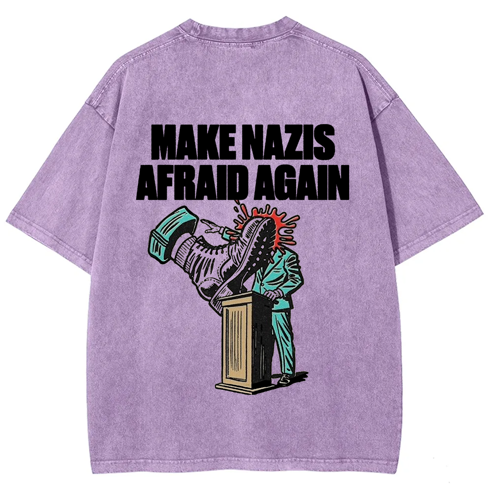 Vintage Washed Make Nazis Afraid Again t-Shirt