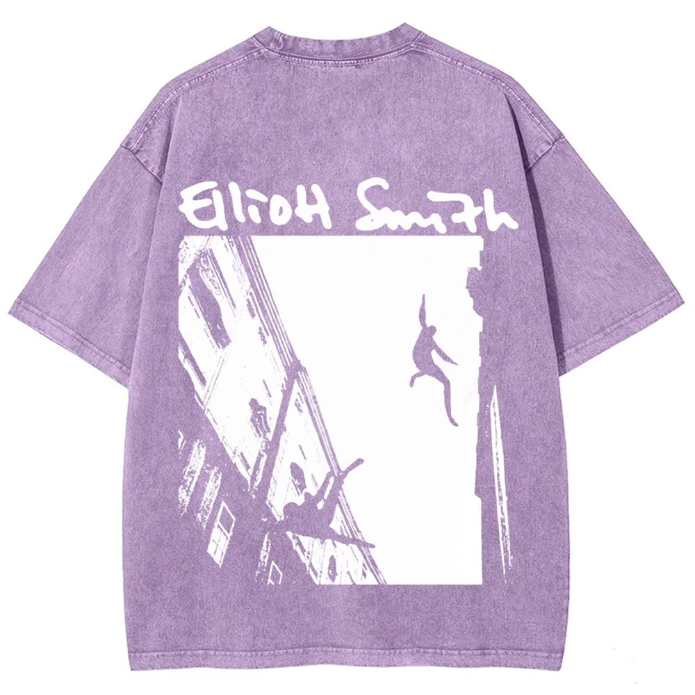Unisex Washed Elliot Smith Singer t-Shirt