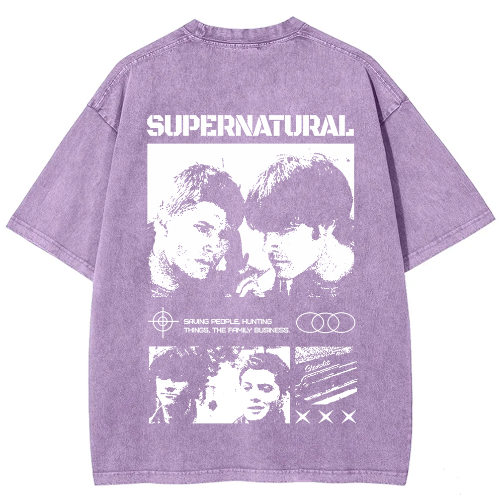 Supernatural TV Series Washed t-Shirt