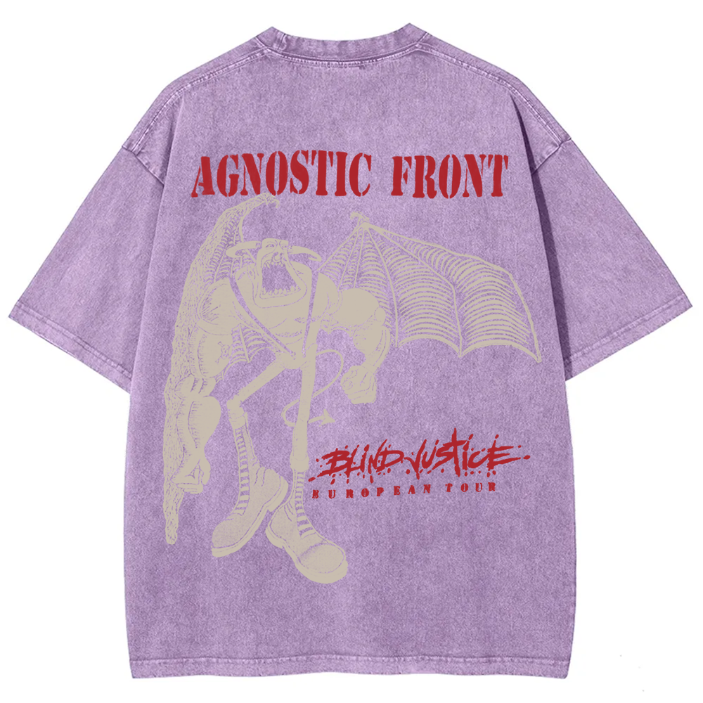 Agnostic Front Band Washed t-Shirt