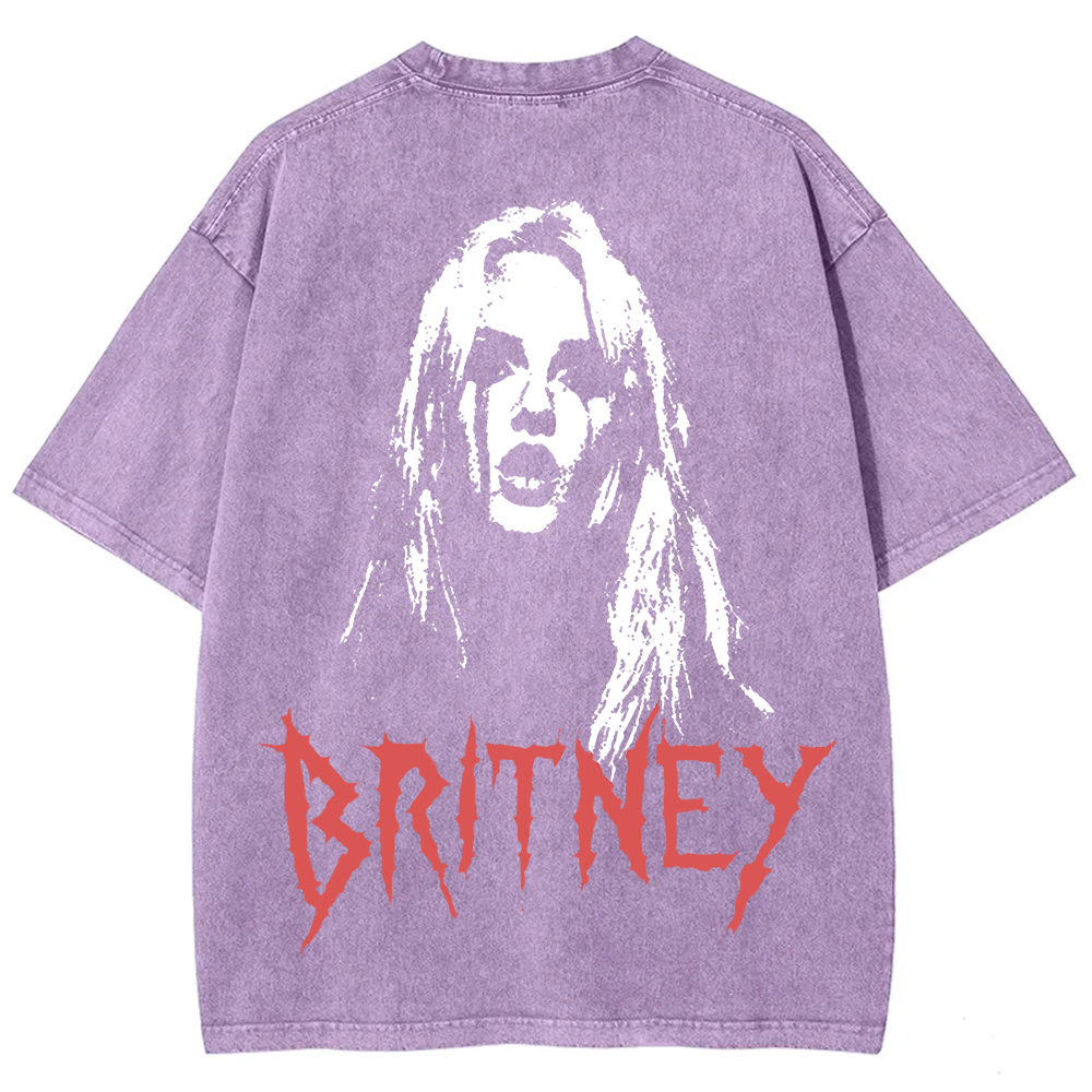 Britney Singer Washed t-Shirt