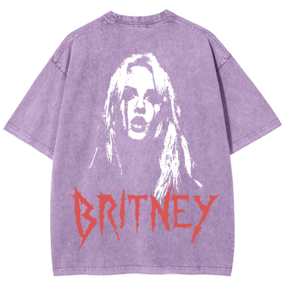 Britney Singer Washed t-Shirt