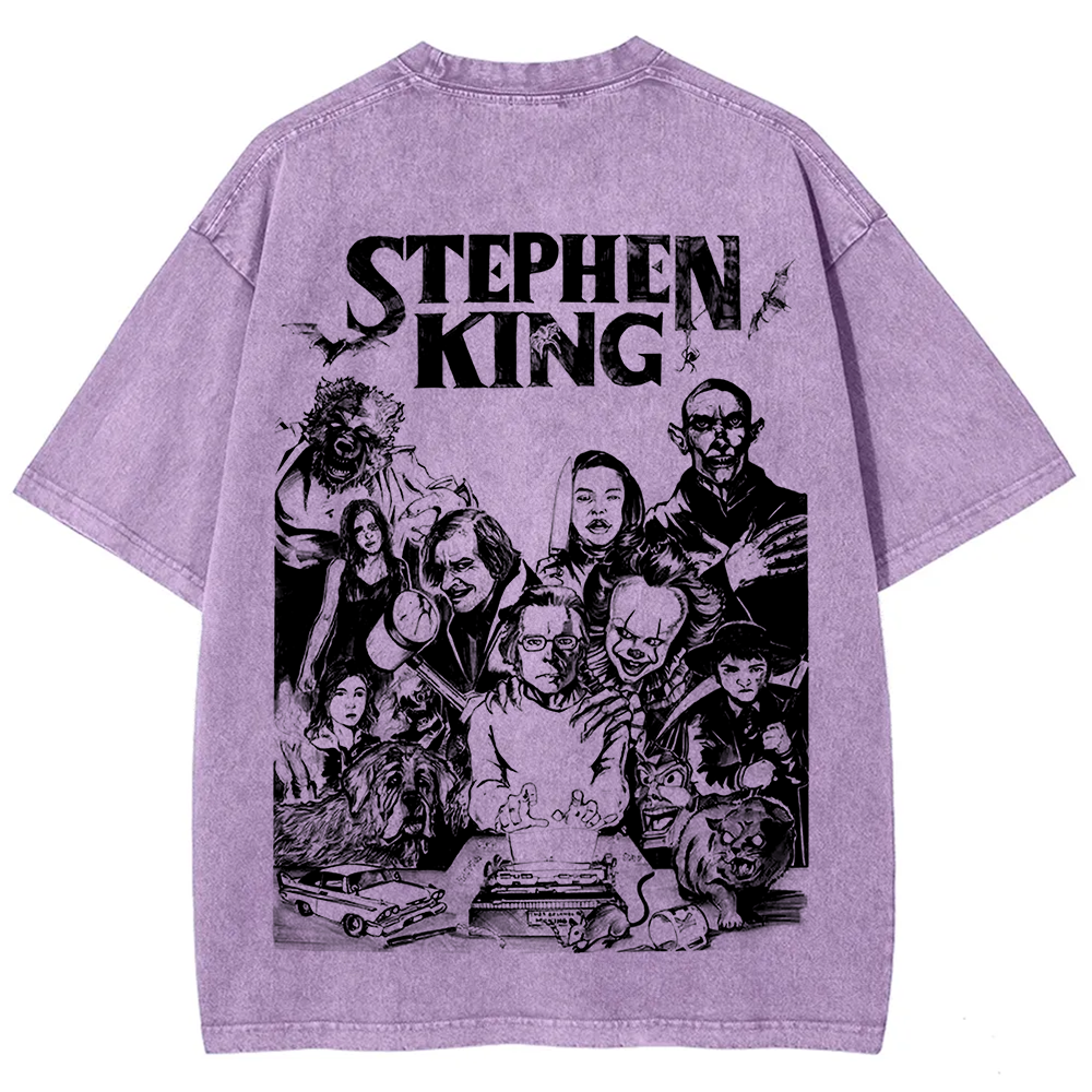 Unisex Casual Stephen King Celebrities Printed t-Shirt