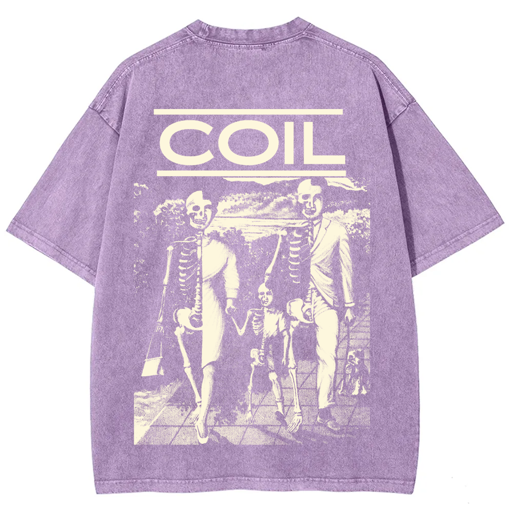 Unisex Washed Coil Band t-Shirt