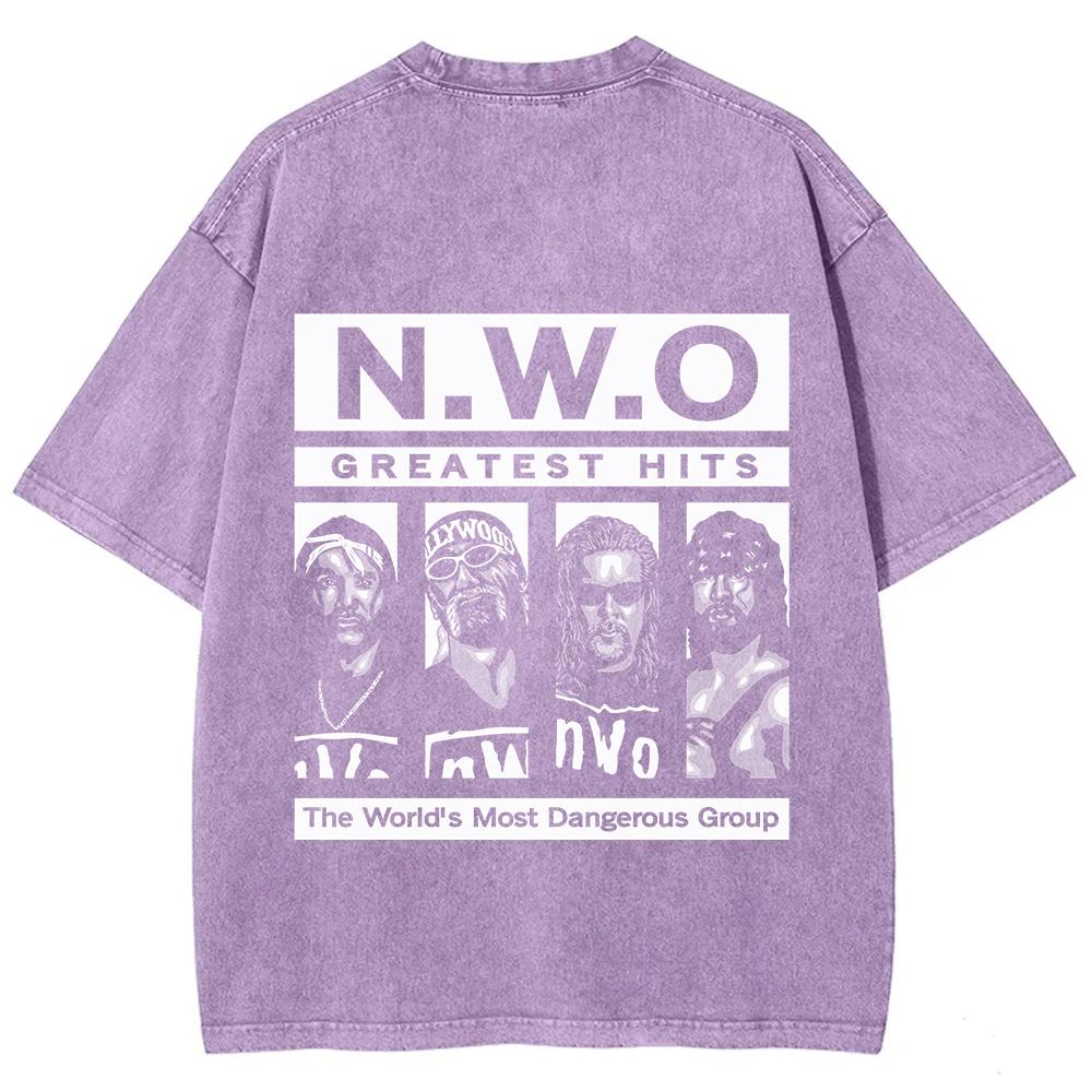 WCW NWO - Classic New World Order Washed t-Shirt