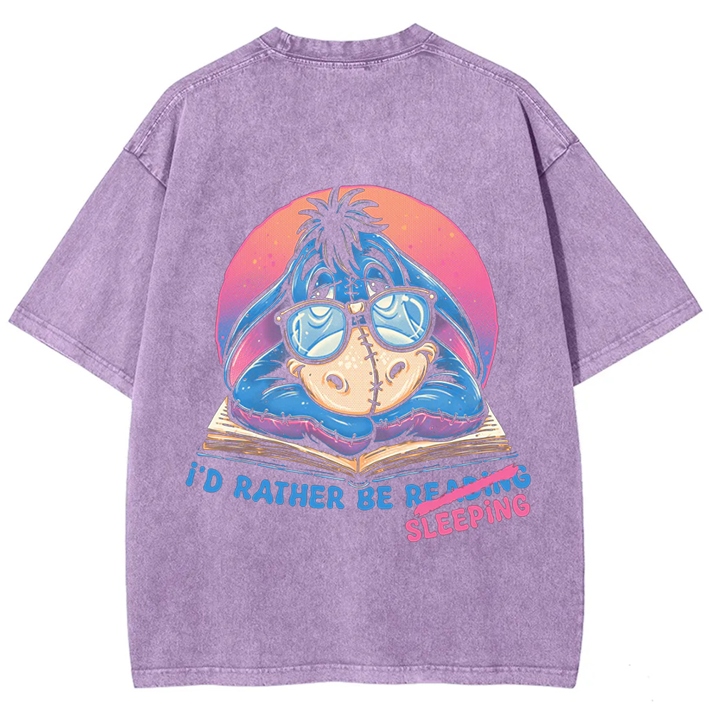 Unisex Vintage Washed Rather Be Sleeping  t-Shirt