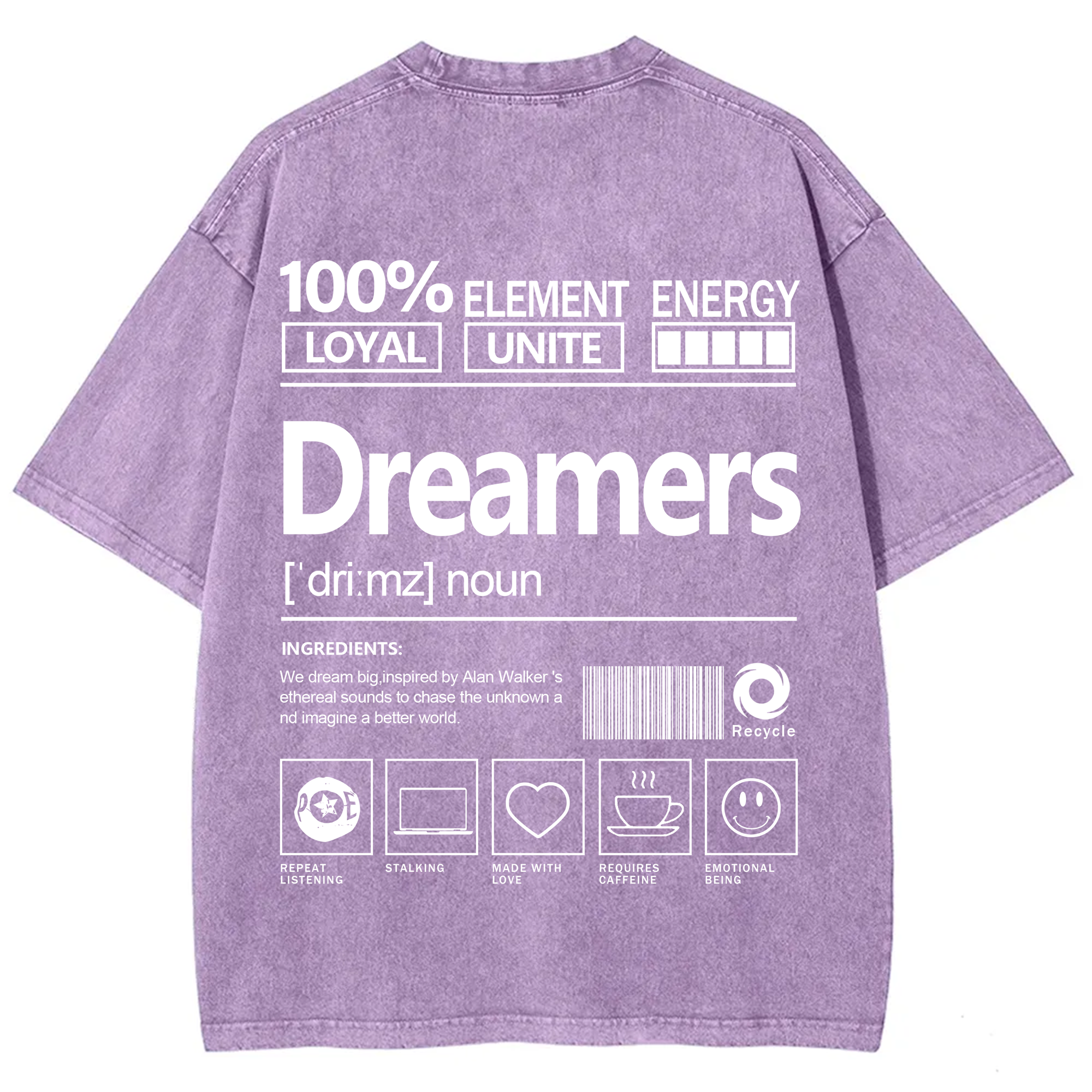 Dreamers  Unisex Fit Washed T-Shirt