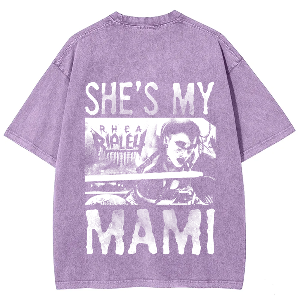 Unisex Vintage WWE Rhea Ripley "she is my mami " t-Shirt