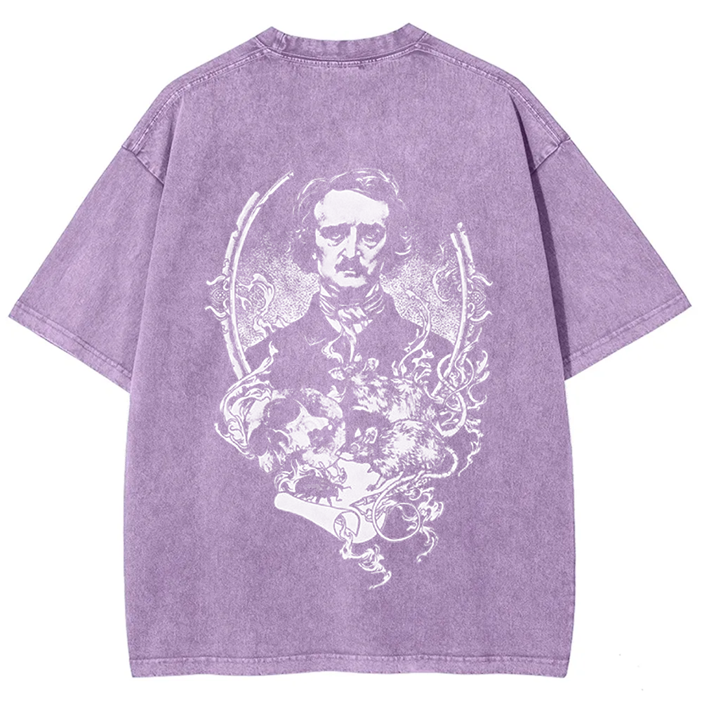 Unisex Vintage Funny Edgar Allan Poe Horror Writer t-Shirt
