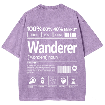 Wanderer  Unisex Fit Washed T-Shirt