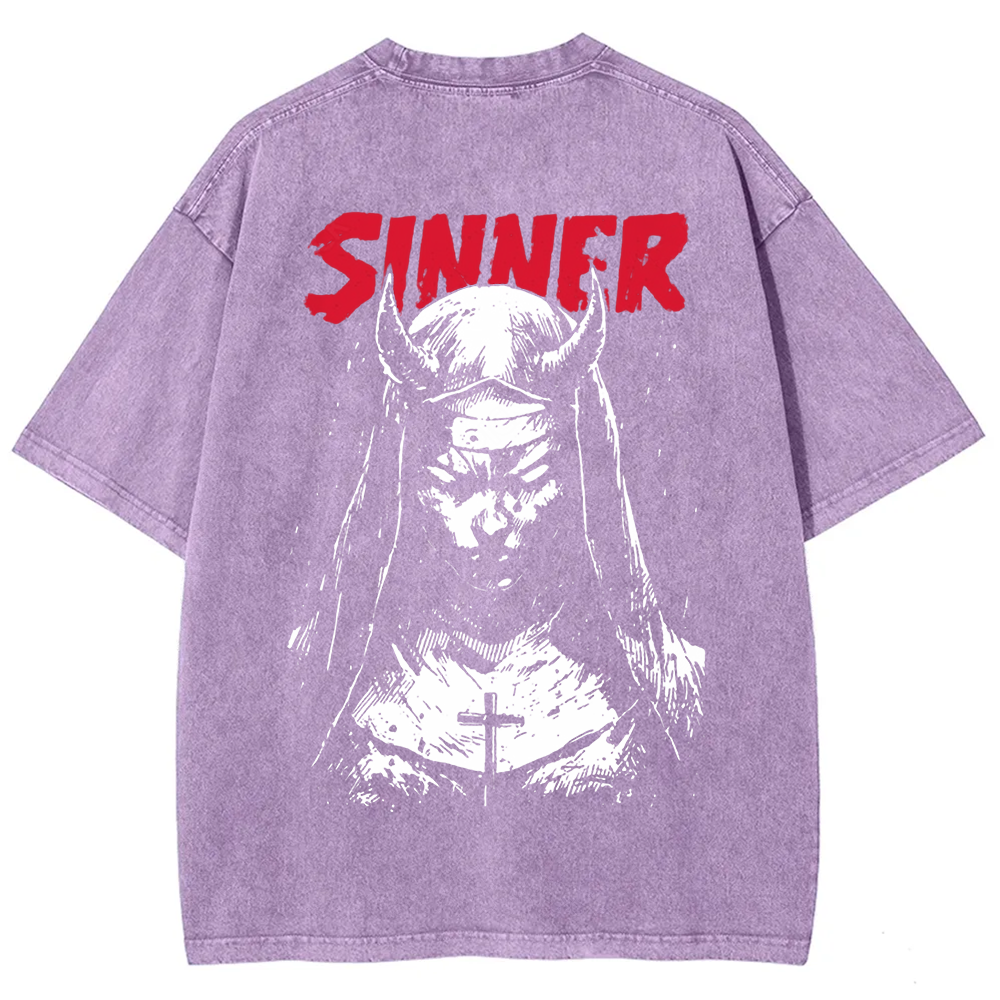 Unisex Vintage Sinner Nun t-Shirt