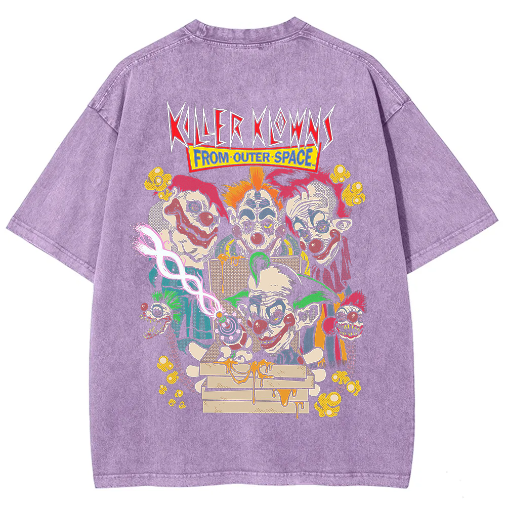 Unisex Vintage Killer Klowns from Outer Space Horror Movie t-Shirt