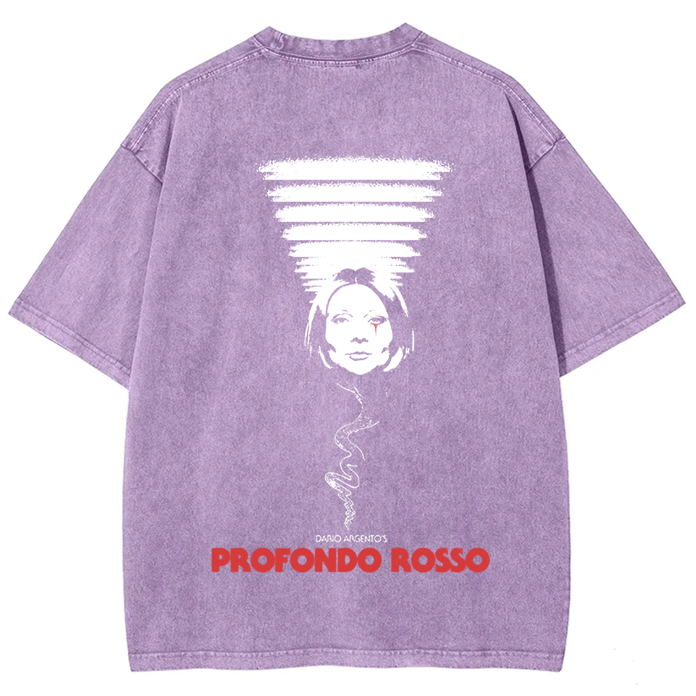 Unisex Vintage Deep Red Horror Movie t-Shirt