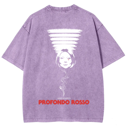 Unisex Vintage Deep Red Horror Movie t-Shirt