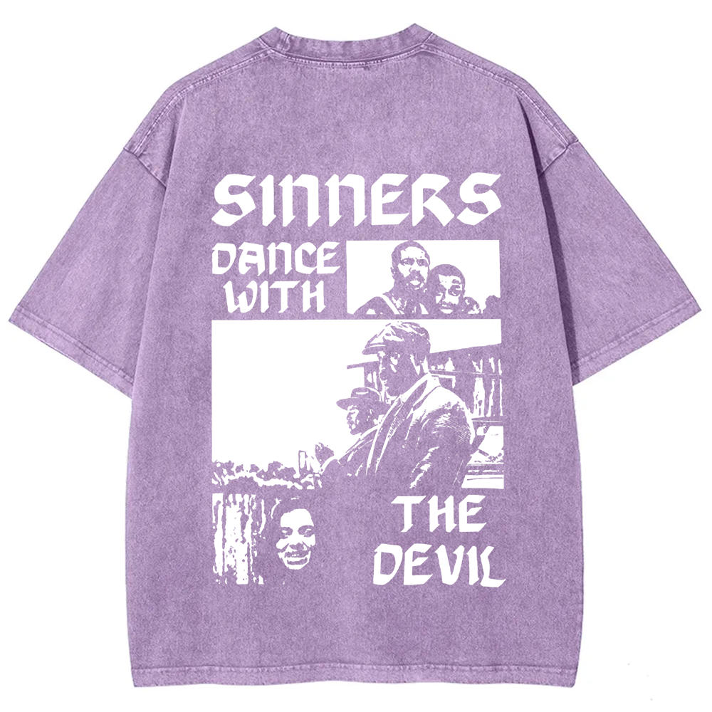Unisex Vintage  Sinners Horror Movie t-Shirt