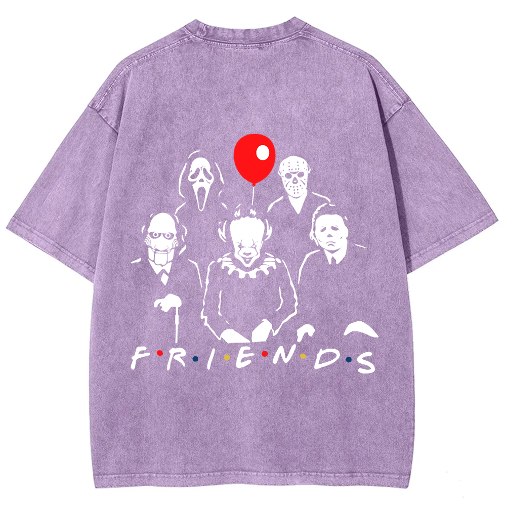 Unisex Vintage Friends Halloween SVG Horror Movie t-Shirt