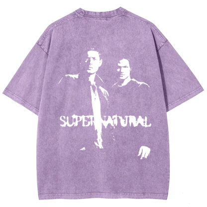 Unisex Vintage  Supernatural TV show t-Shirt
