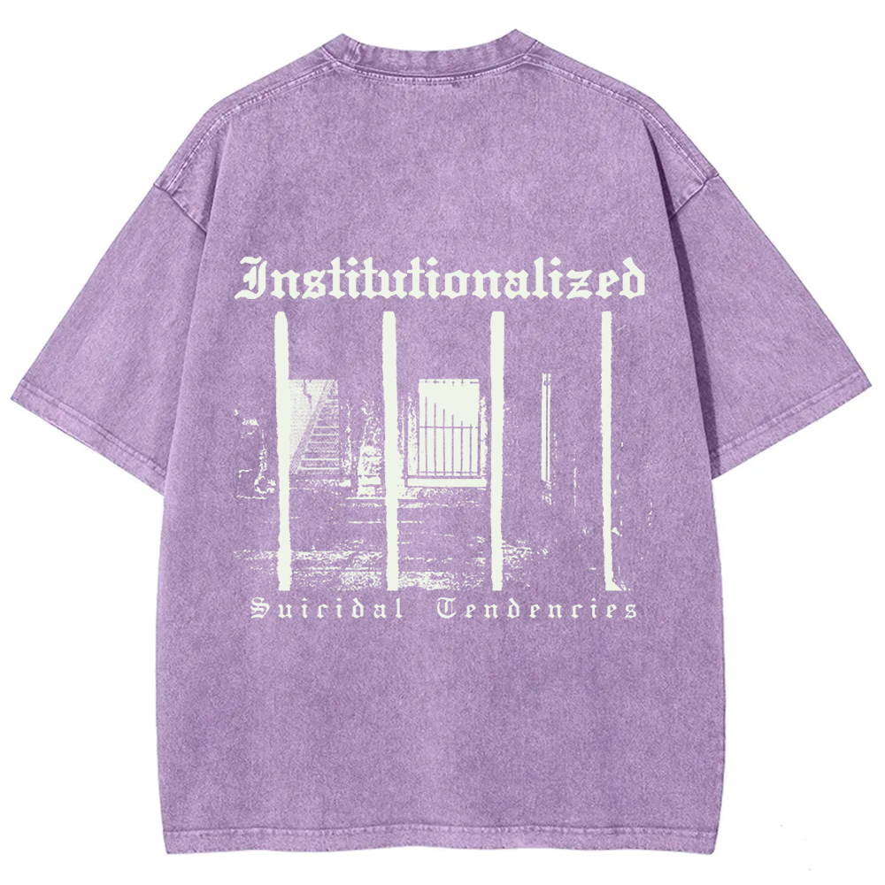 Unisex Vintage  Suicidal Tendencies Band Institutionalized t-Shirt