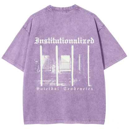 Unisex Vintage  Suicidal Tendencies Band Institutionalized t-Shirt